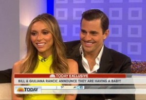 Giuliana and Bill Rancic on Today announcing they're having a baby
