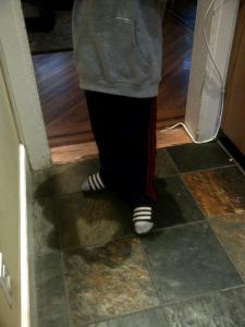 boys refuse to dress up sweatsocks and slides