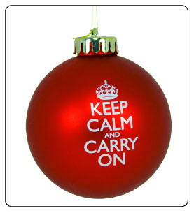 keepcalm carry on ornament holiday stress 