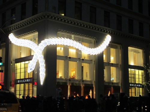 Bulgari NYC holiday windows