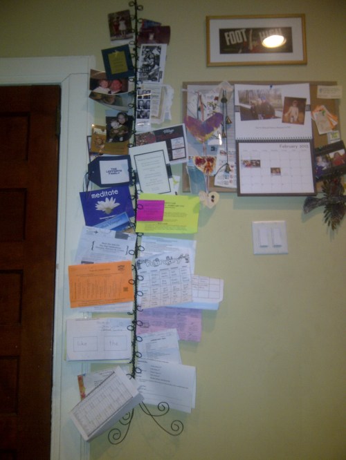 busy mom's bulletin board of stuff