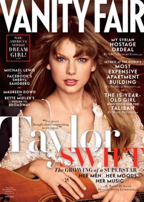 taylor swift Vanity Fair april 2013 cover