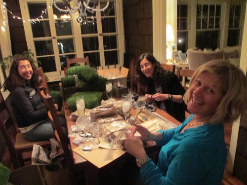 Bar mitzvah decorating friends help