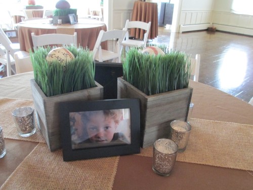 Bar mitzvah decorating personalized centerpieces