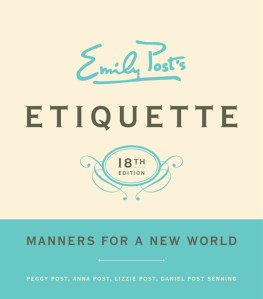 Emily Post Manners for New World  book