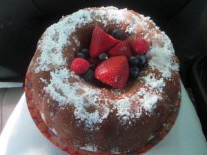 Pound cake for July 4th party