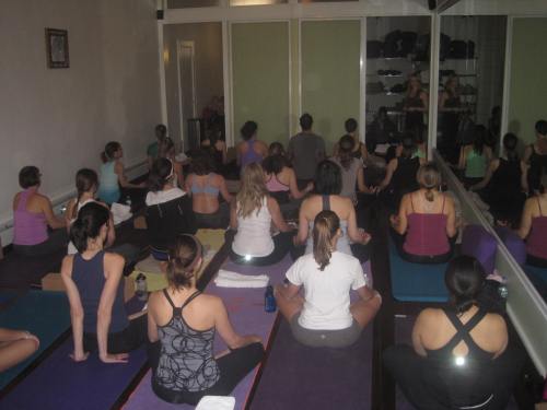 Yoga practice on carpoolcandy.com