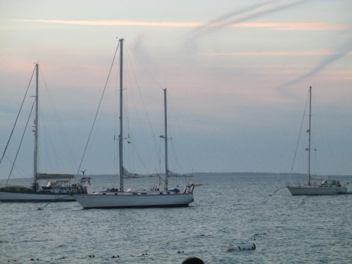Boats in the harbor near Menemsha, Martha's Vineyard on carpoolcandy.com