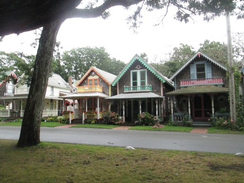 Gingerbread cottages in Oak Bluffs, Martha's Vineyard on carpoolcandy.com