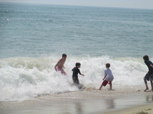 Waves crash at Long Point Bech Martha's Vineyard on carpoolcandy.com