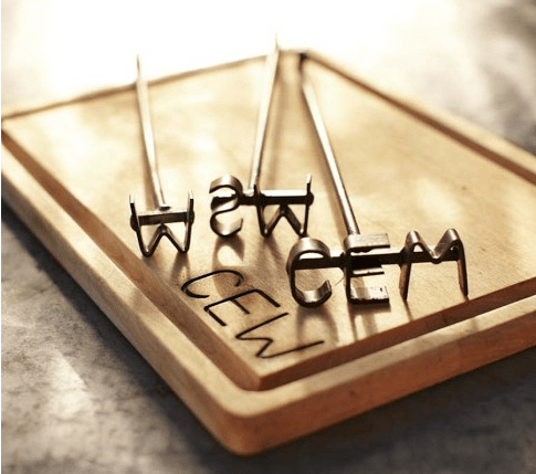 Williams Sonoma steak brand and carving board on carpoolcandy.com