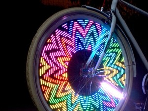 Cool bike wheel lights on carpoolcandy.com