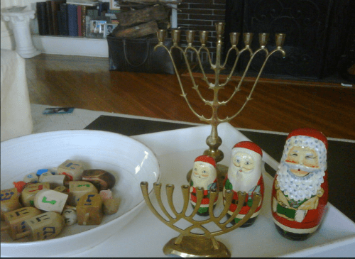 Celebrating Hannukah and Christmas on carpoolcandy.com