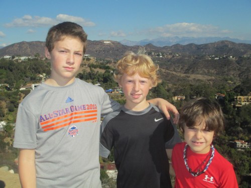 boys wearing sports logo tshirts on carpoolcandy.com