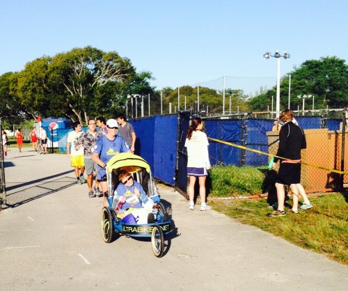 Paralyzed triathlete on carpool candy.com