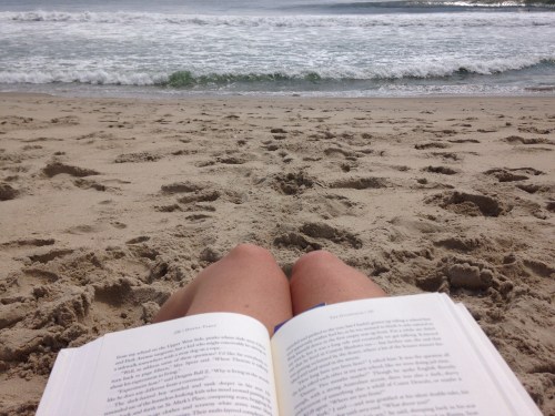 Beach reading on carpoolcandy.com