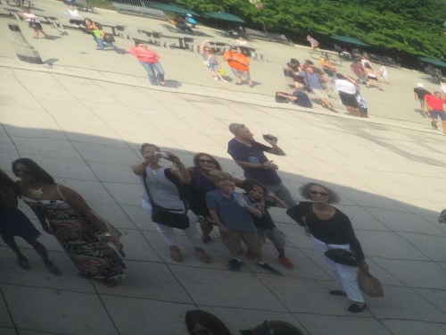 The bean sculpture in Millennium Park in Chicago on carpoolcandy.com