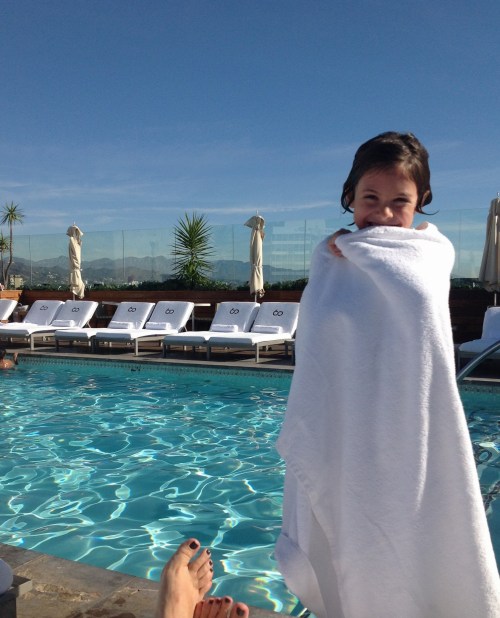 60 Beverly Hills hotel roof pool on carpoolcandy.com