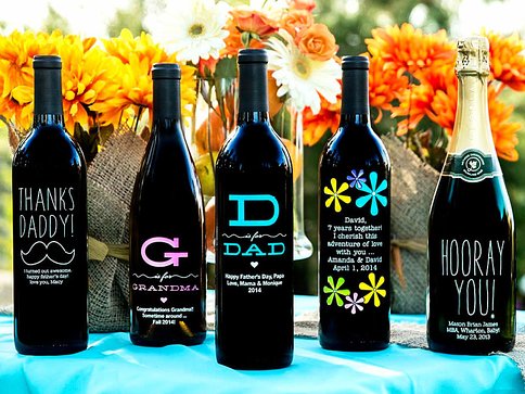 personalized etched wine bottles on carpoolcandy.com