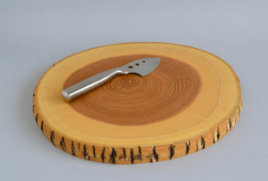 Log cutting board from OK LA on carpoolcandy.com