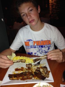 His standard "I don't have to smile for you" face