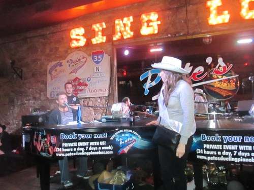 Austin bachelorette party at Pete's Dueling Piano Bar on carpoolcandy.com