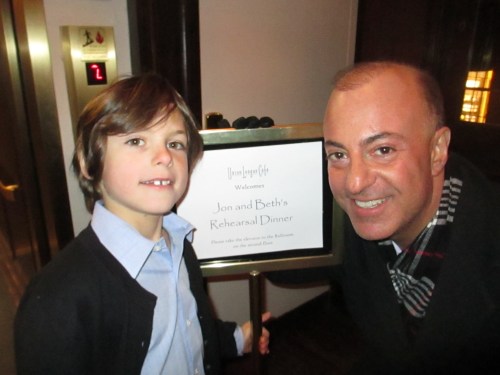 Eli and Uncle Jon getting pumped for the rehearsal dinner 