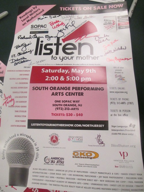 Rehearsal for Listen to Your Mother 2015 on carpoolcandy.com