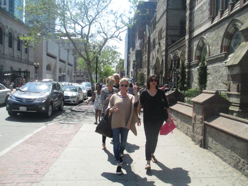 Shopping on Newbury Street at Tufts reunion 2015 on carpoolcandy.com