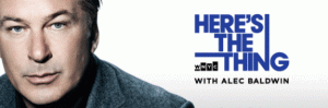 heres the thing alec baldwin podcast graphic on carpoolcandy.com