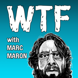 WTF with Marc Maron podcast graphic on carpoolcandy.com