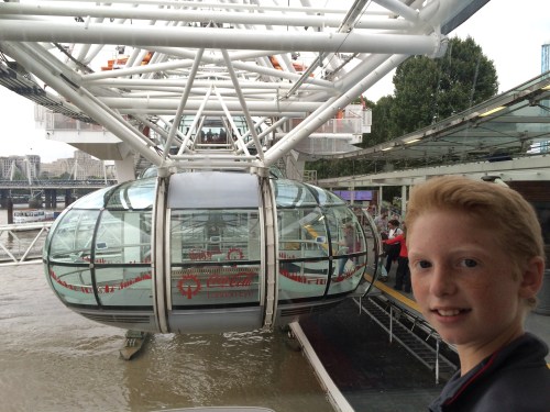 London Eye with kids on carpoolcandy.com