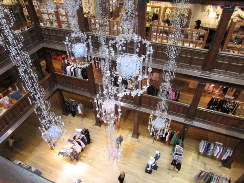 Interior of Liberty London store on carpoolcandy.com