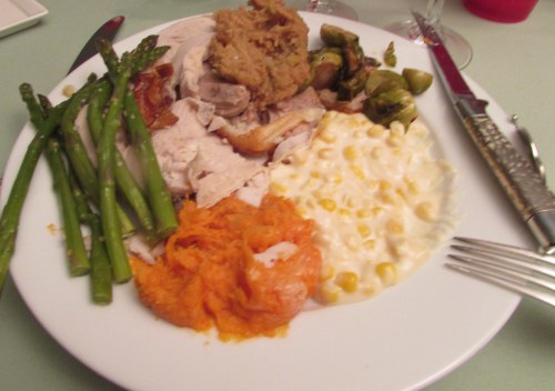 Thanksgiving dinner plate on carpoolcandy.com