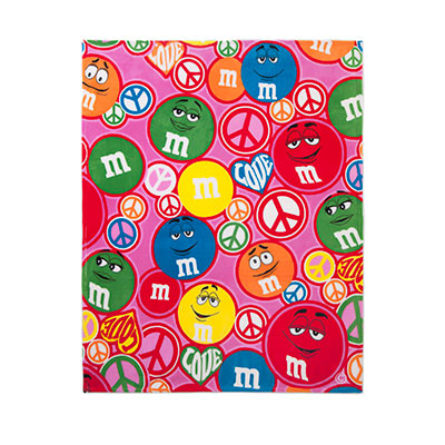 M and M peace blanket on carpool candy.com holiday gift guide