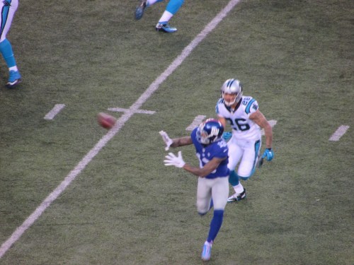 Giants game vs Panthers on carpoolcandy.com