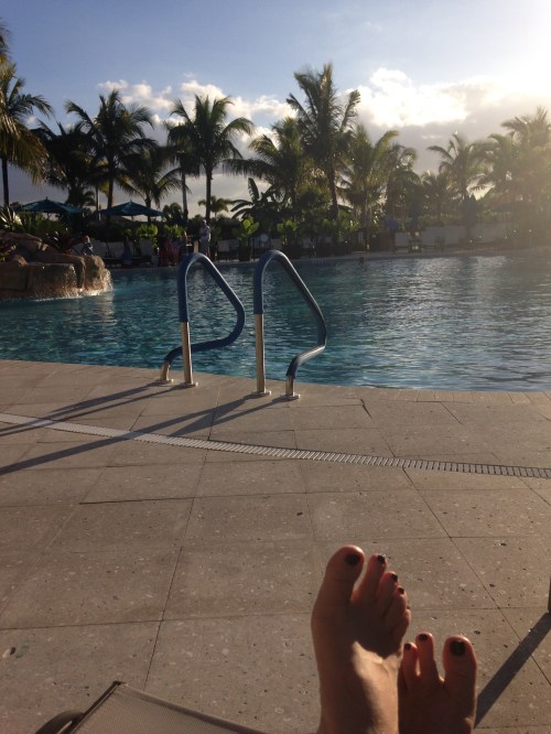 Pool at Florida gated community grandparents visit on carpoolcandy.com