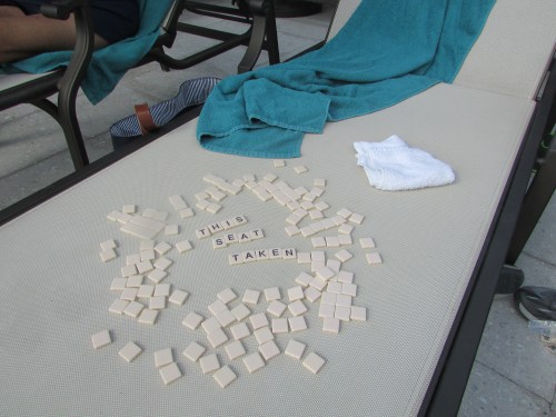 Pool at Florida gated community grandparents visit on carpoolcandy.com