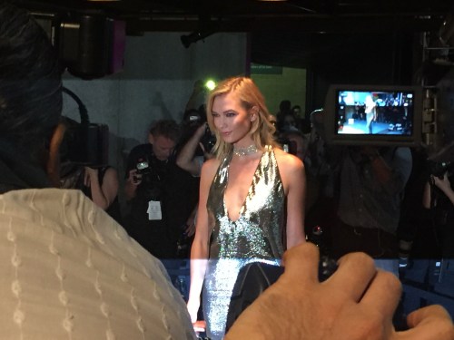 Karlie Kloss at Tom Ford fall fashion show Karlie Kloss at Tom Ford fall fashion show