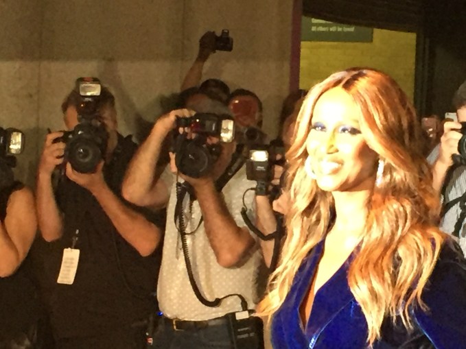 Iman at Tom Ford fall fashion show Iman at Tom Ford fall fashion show