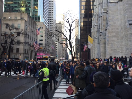 Fifth Ave and 50th NYC, Christmas Eve 2016 Fifth Ave and 50th NYC, Christmas Eve 2016